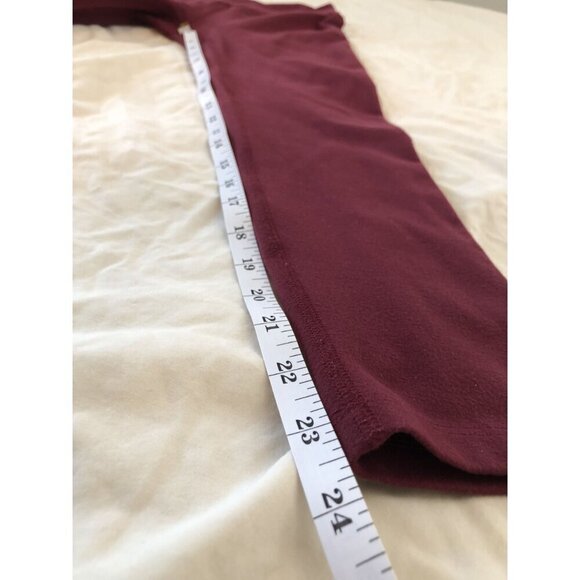 Beyond Yoga Womens Spacedye High-Rise Capri Leggings Size M Burgundy Activewear - Picture 8 of 9
